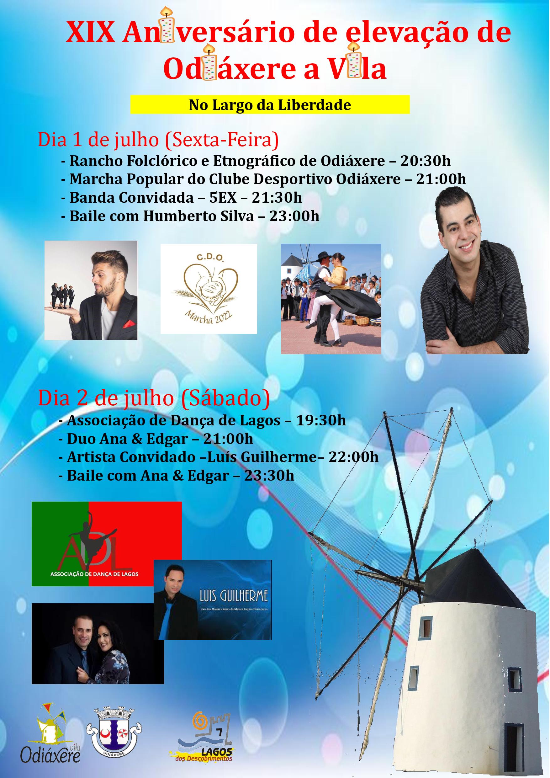 Imagem XIX aniversário de elevação de Odiáxere a vila