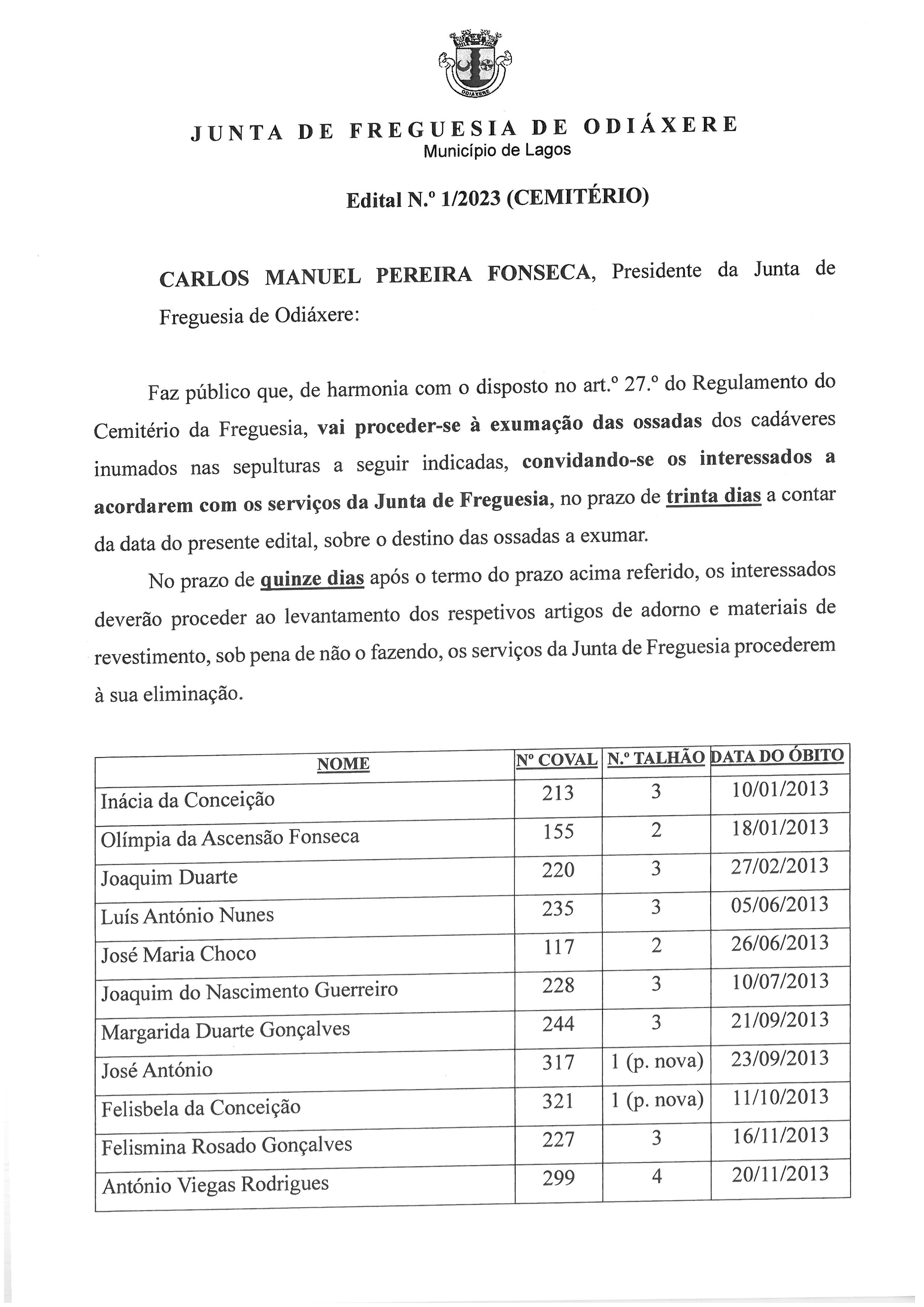 Imagem Edital N.º 1/2023(Cemitério)