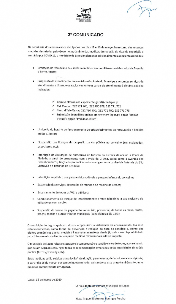 Imagem 3º COMUNICADO - COVID19