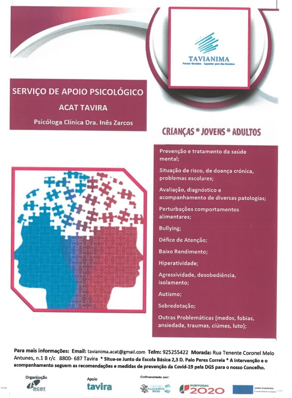 Imagem ACAT - Serviço de Apoio Psicologico - Tavira