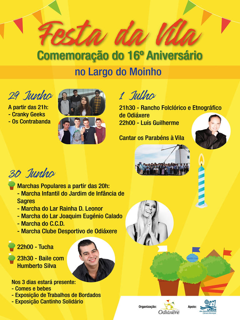 Imagem Comemoração do 16º aniversário da Vila de Odiáxere.